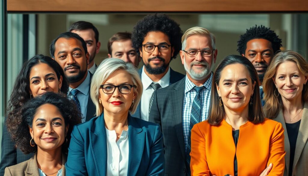 A vibrant and diverse group of commissioners from various industries, captured in a realistic photographic style. Each individual exudes a sense of professionalism and authority, with distinct facial features, hairstyles, and attire that reflects their unique backgrounds and areas of expertise. The scene is bathed in warm, natural lighting, highlighting the commissioners' attentive expressions and commanding presence. The overall composition emphasizes the unity and diversity of this influential cohort, poised to navigate the complexities of their respective fields.