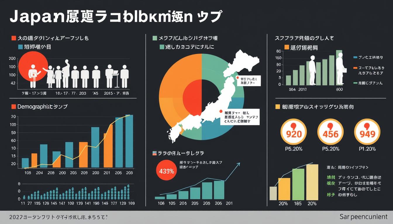日本の転職市場の動向を示すグラフと図表
