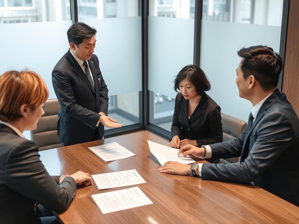転職条件交渉の様子 転職条件交渉の様子