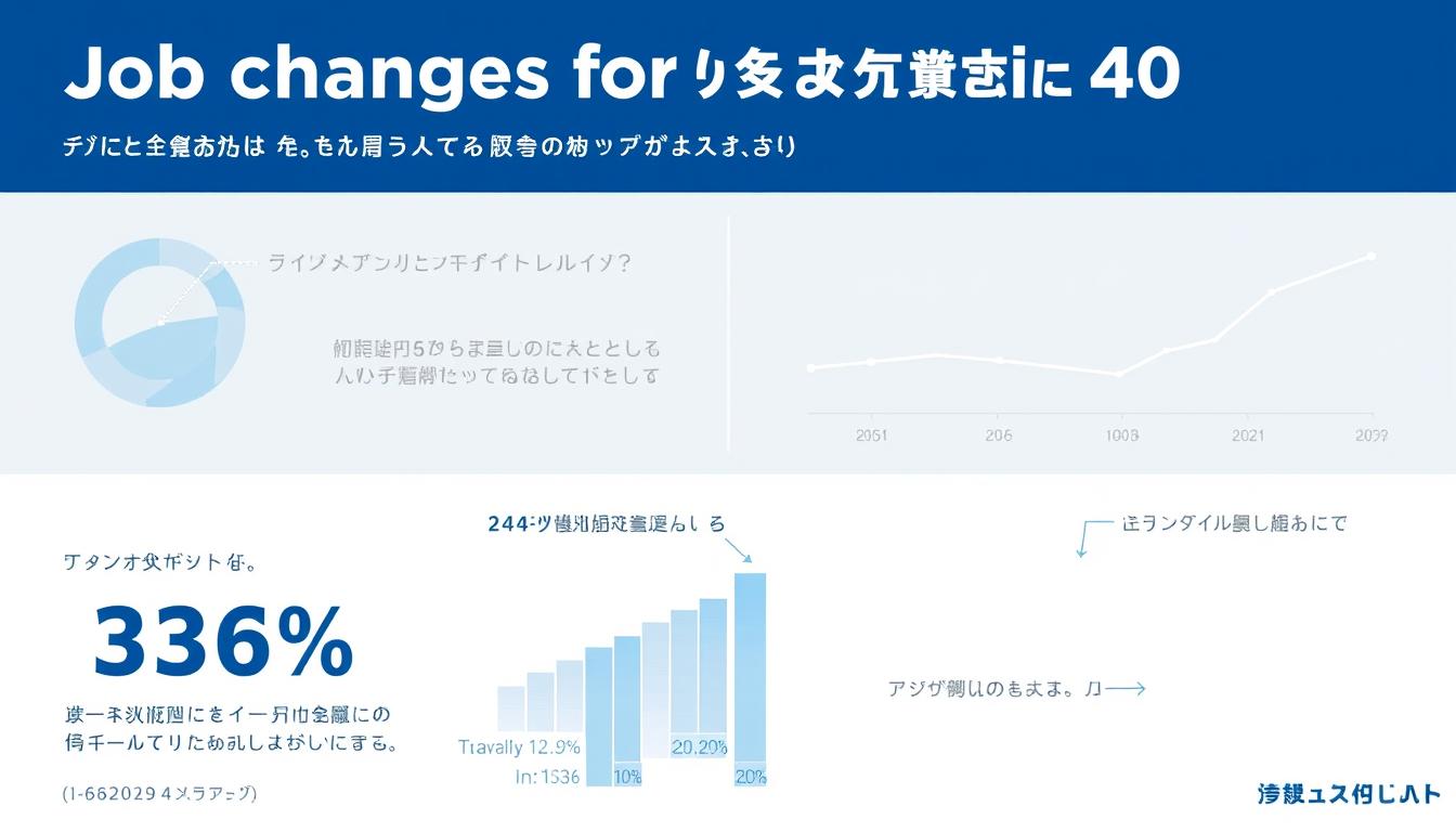 40代の転職市場の現状を示すグラフ