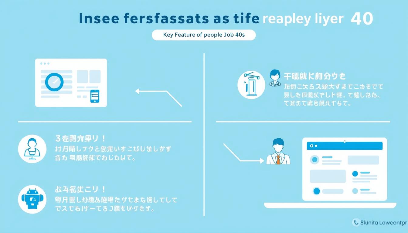 40代向け転職サイトの主要な特徴を示す図表