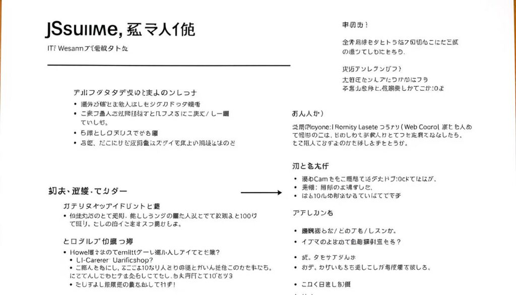 IT・Webエンジニア向け職務経歴書テンプレート
