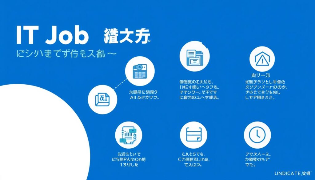 IT転職サイトの主要機能を示す図解