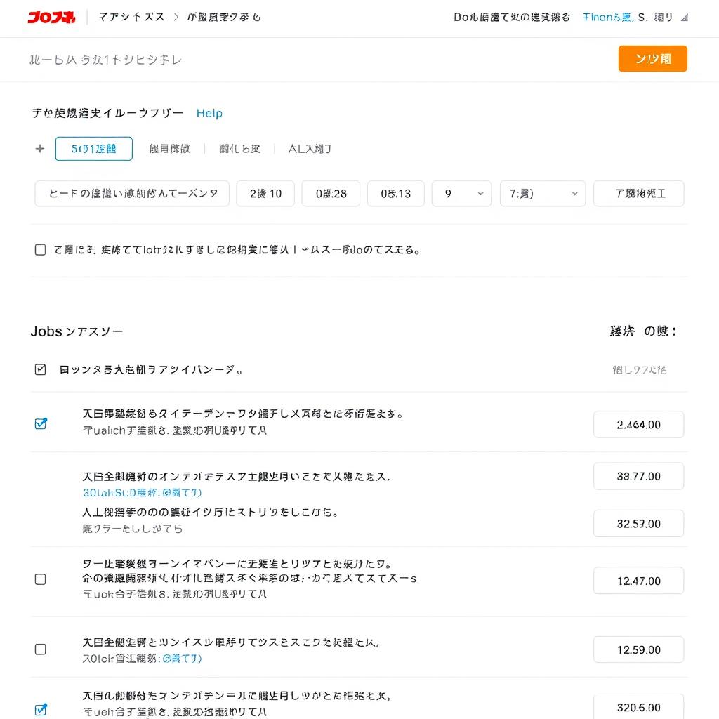 dodaの求人検索画面