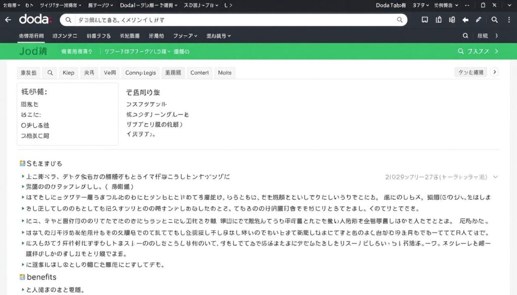 dodaの求人詳細画面