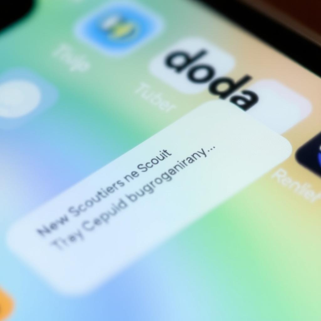 スカウト通知を受け取るスマホ画面
