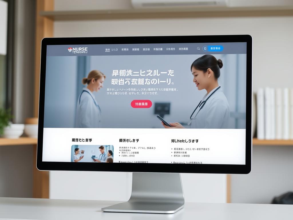 ナース専科 転職のウェブサイト画面