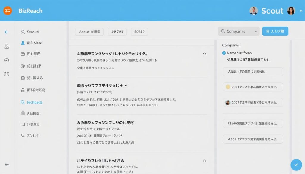 ビズリーチのスカウト機能の画面イメージ