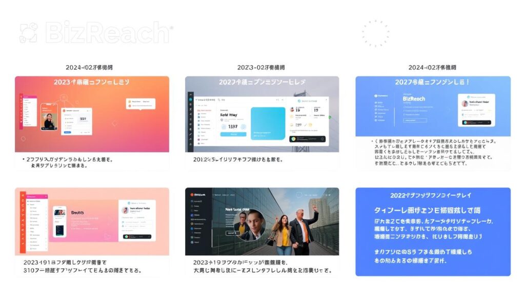 ビズリーチの最新機能やアップデートを示す画像