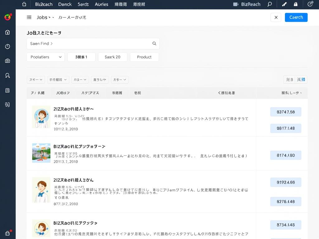 ビズリーチの求人検索画面