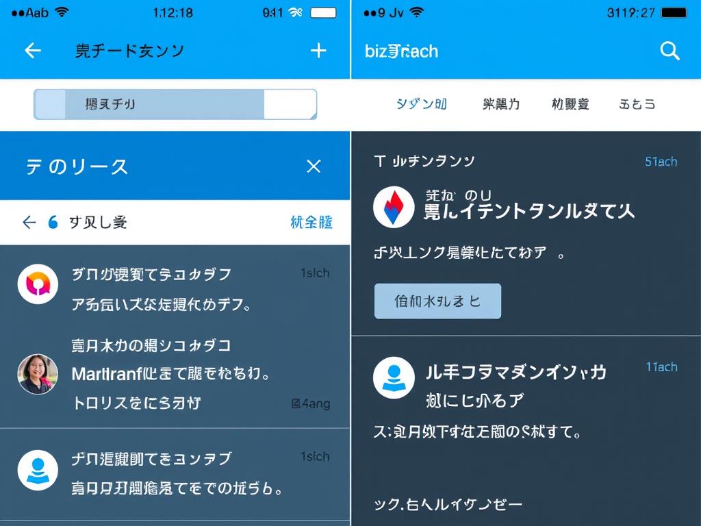 ビズリーチアプリのブックマーク機能画面