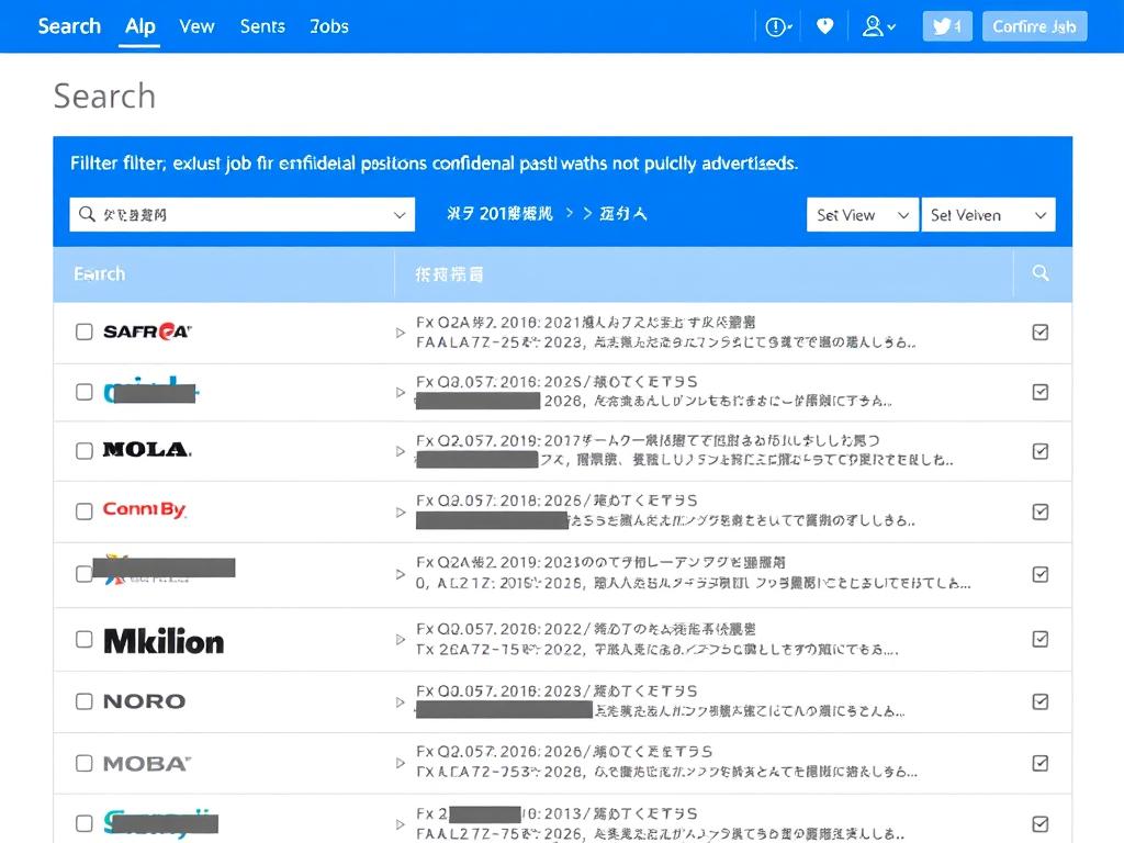 マイナビ転職の非公開求人検索画面