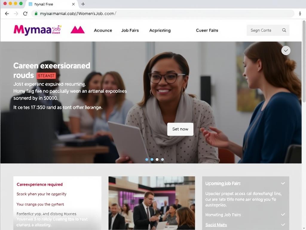 マイナビ転職女性のおしごとのウェブサイト画面