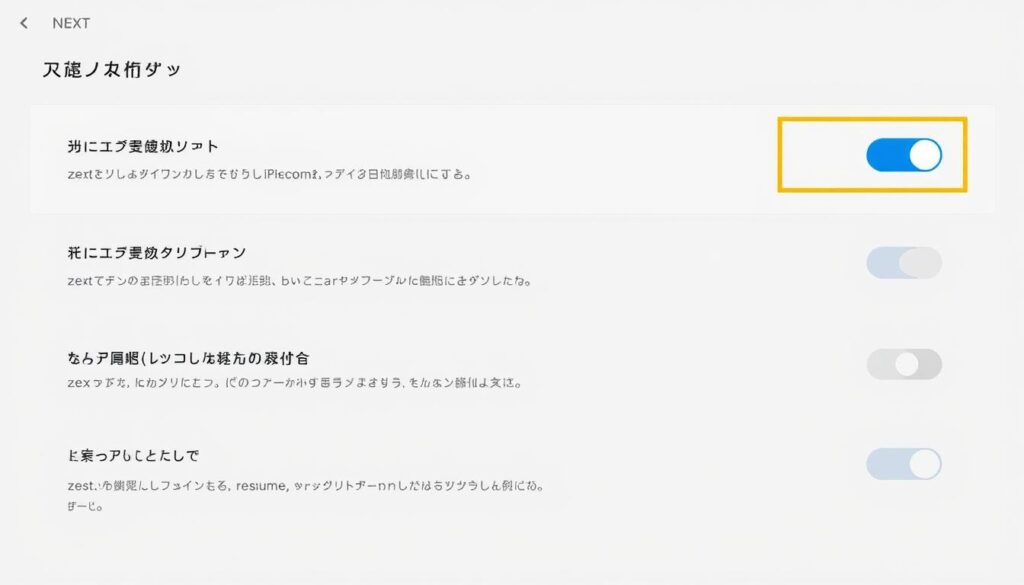 リクナビＮＥＸＴのプライバシー設定画面