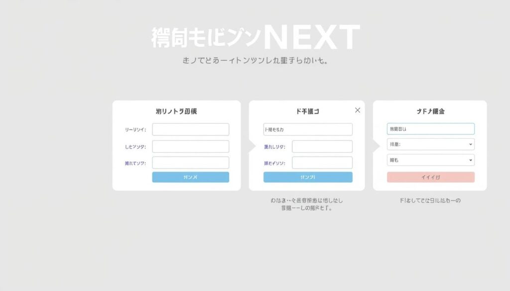 リクナビＮＥＸＴの会員登録画面