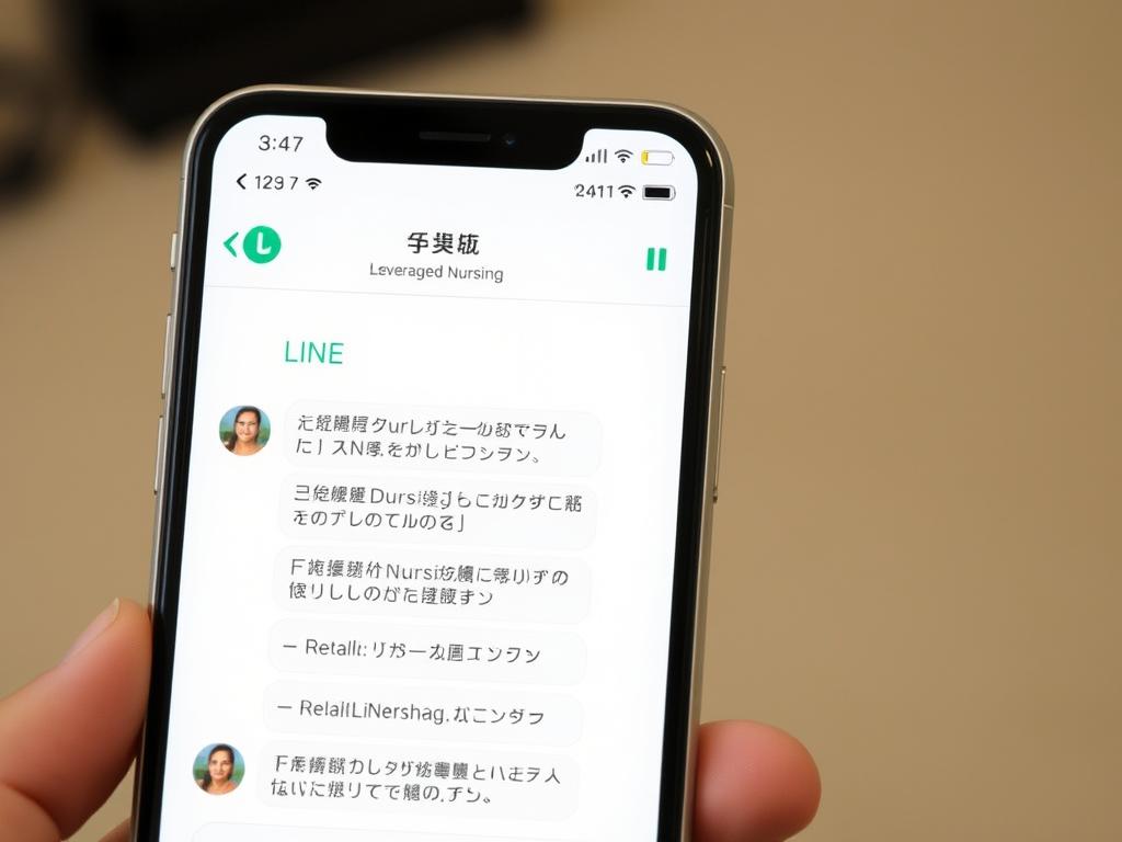 レバウェル看護のLINE相談機能