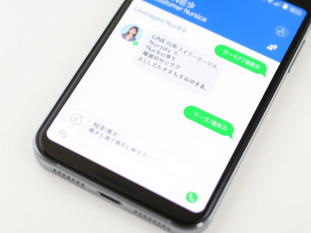 レバウェル看護のLINE相談画面