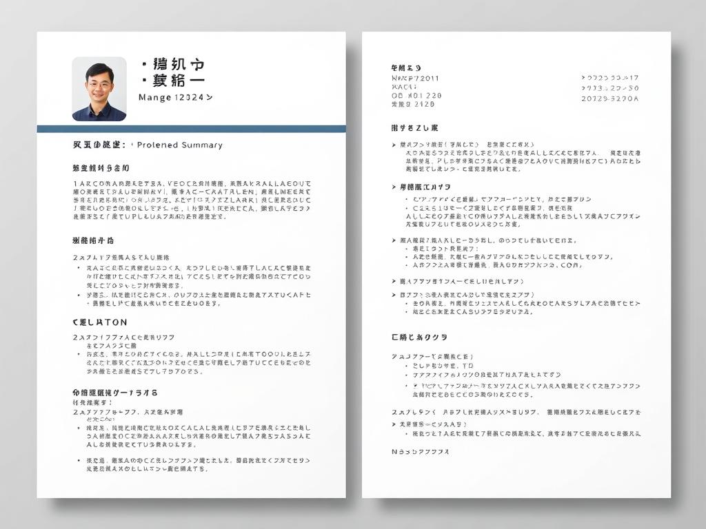 外資系企業向けレジュメのサンプル