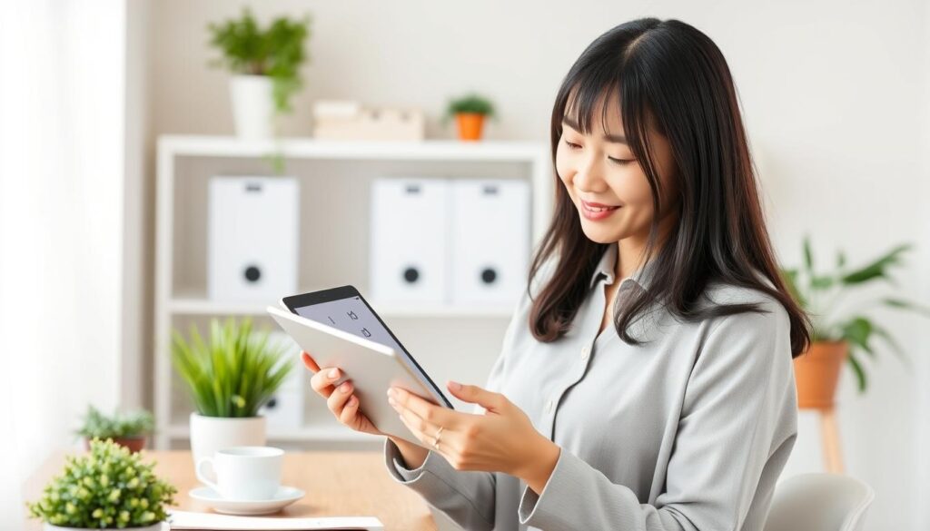 女性向け転職サイト選びのチェックリストを確認する女性