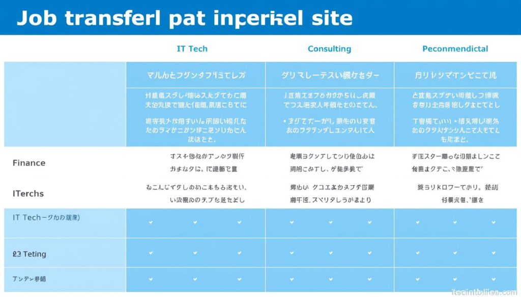 業界別おすすめ外資系転職サイトの比較図