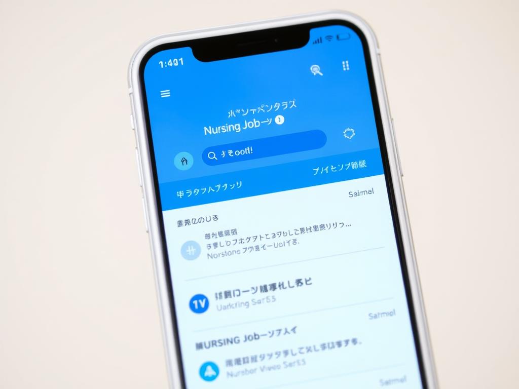 看護roo!転職のスマホアプリ画面