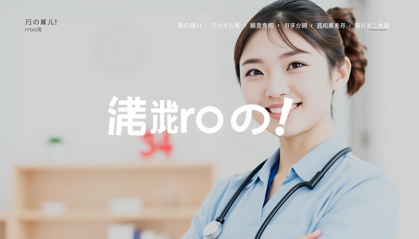 看護roo!転職のロゴと看護師の笑顔
