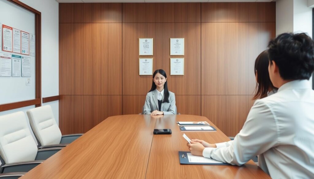 看護師の面接シーン 看護師の面接シーン
