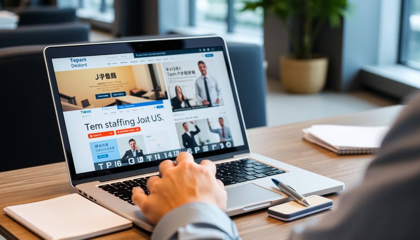 複数の派遣求人サイトを比較している様子