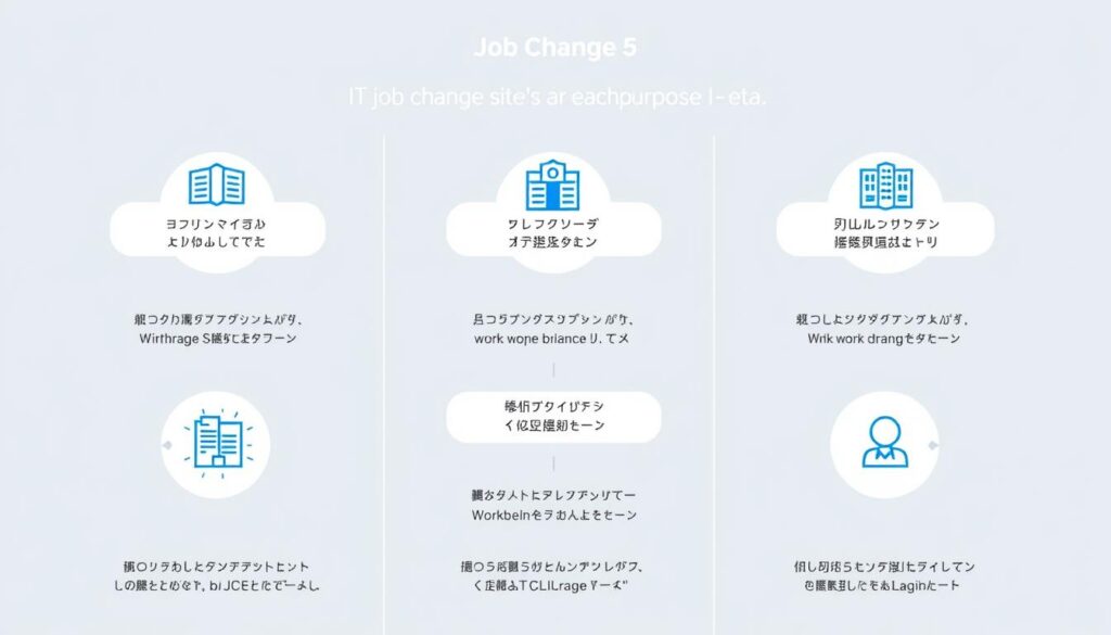 転職の目的別におすすめのIT転職サイトを示す図表 転職の目的別におすすめのIT転職サイトを示す図表
