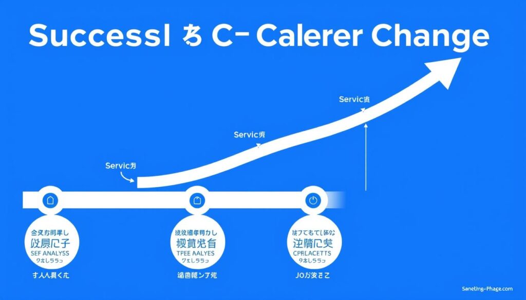 転職成功への道筋を示す概念図