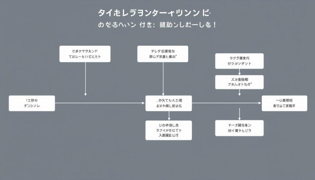 転職活動の流れを示す図